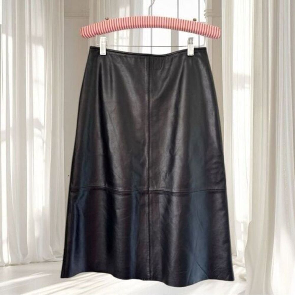 Old Navy Collection Black Leather Skirt Size XS/S